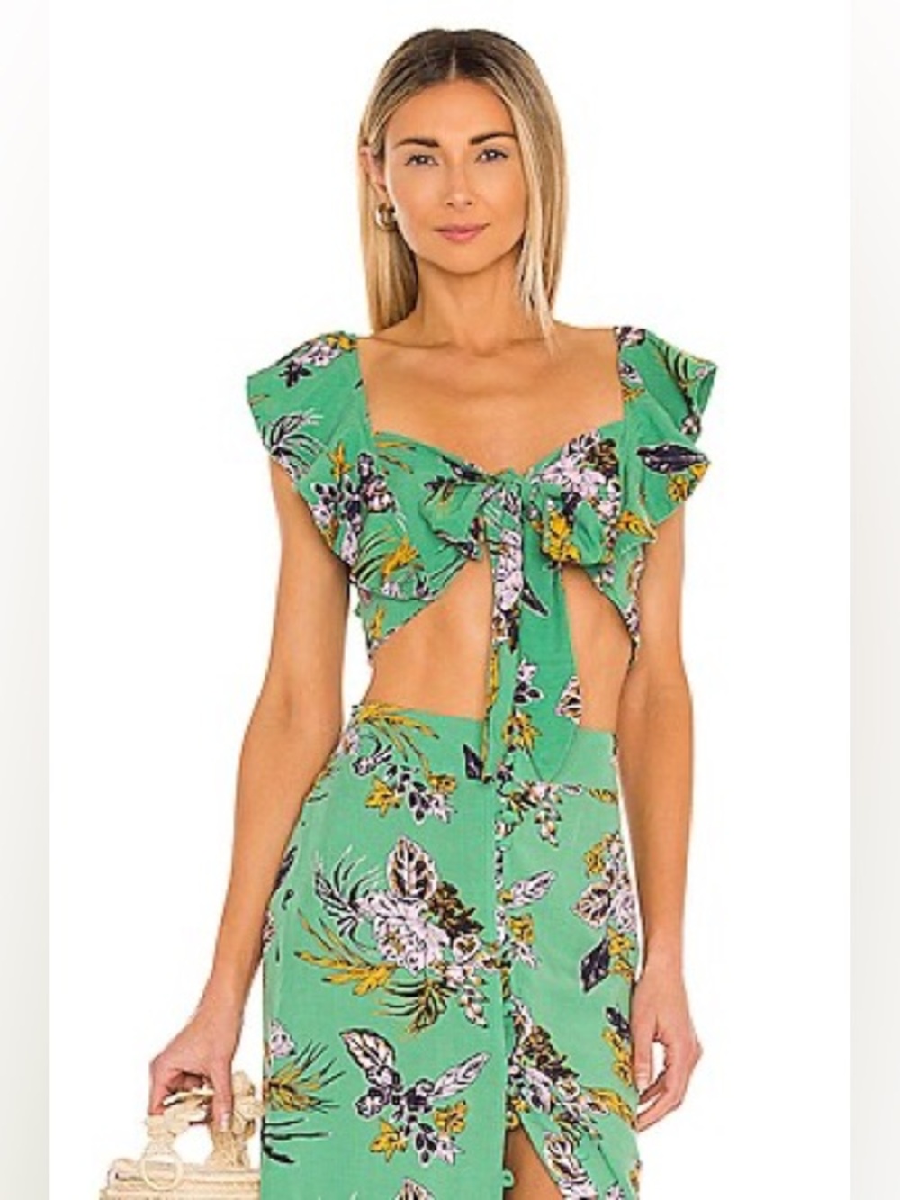Matching Set | Crop top + maxi skirt | Maaji beach vacation set